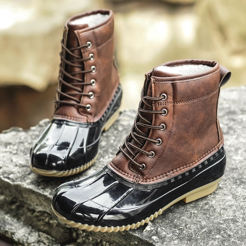 Waterproof Anti- Slip Snow Duck Boots Womsn Shoes
