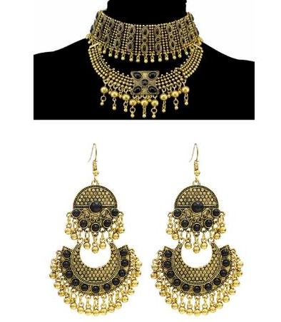 Bib Beaded Choker Necklace Collar Womens Jewelry